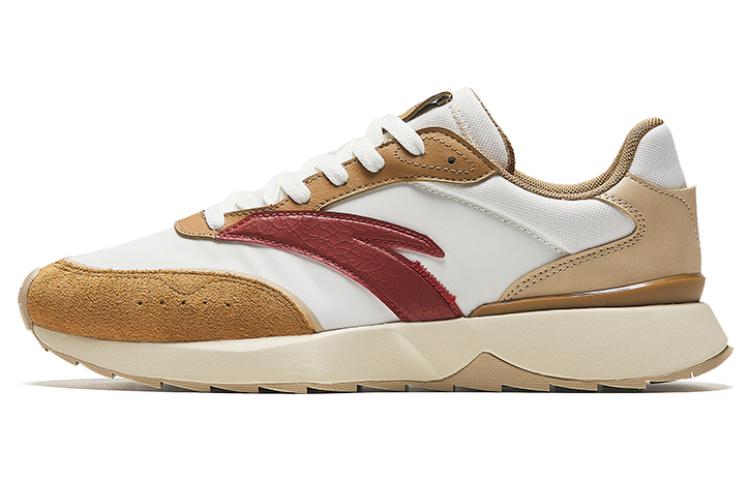 Anta Anti-Slip Wear-Resistant Low-Top Sports Casual Shoes Men's White Brown Red