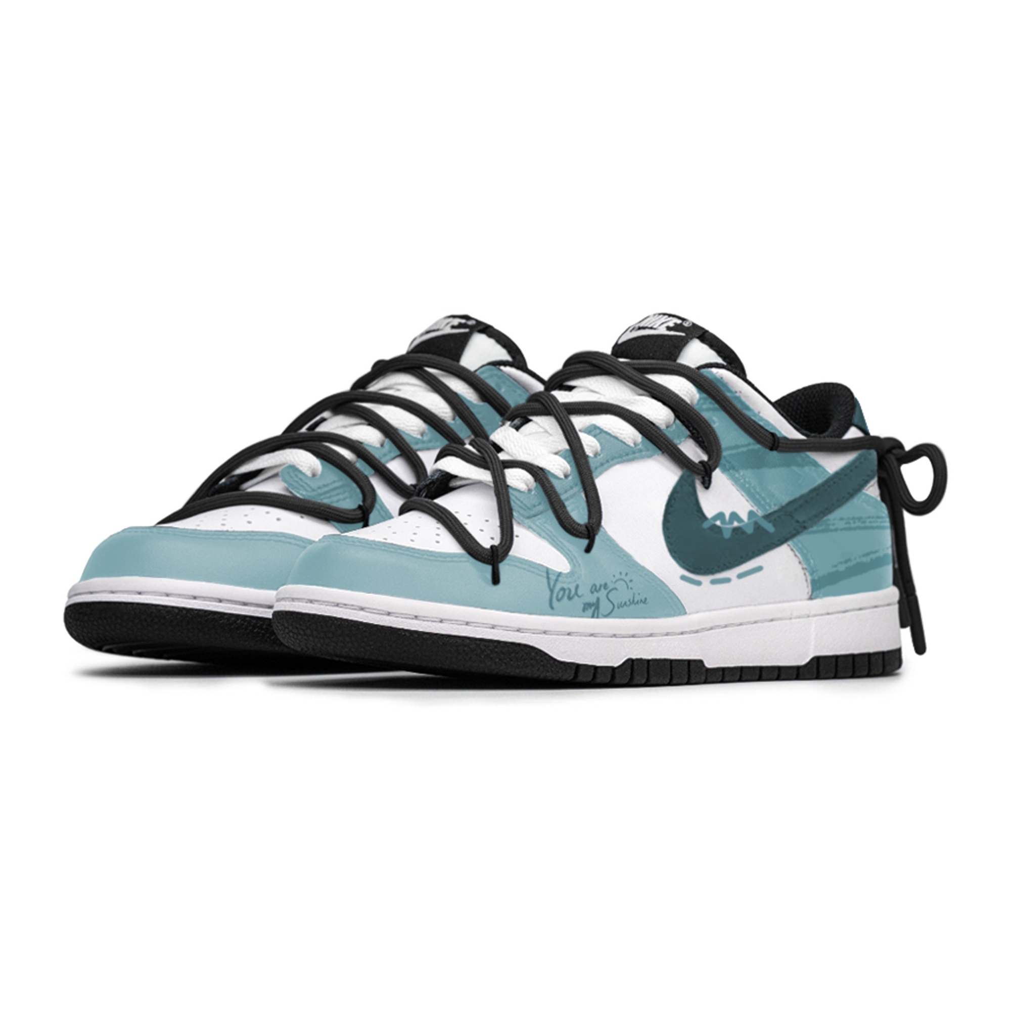 Nike Dunk Retro Lemon Graffiti Collection Lime Box Wear-Resistant Slip-Resistant Low-Top Skateboard Shoes Unisex Blue купить в интернет-магазине Yoocart с быстрой доставкой по России.
