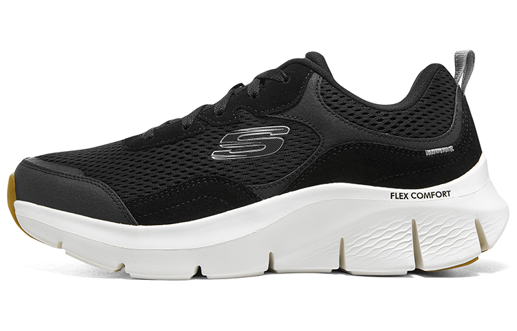 Skechers Flex Comfort Drinn Cushioning Low-Top Casual Shoes Men's Black White