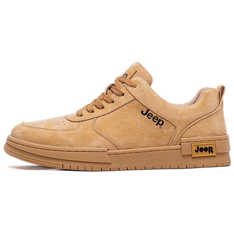 Jeep Skateboard Shoes Men Low Top Gray