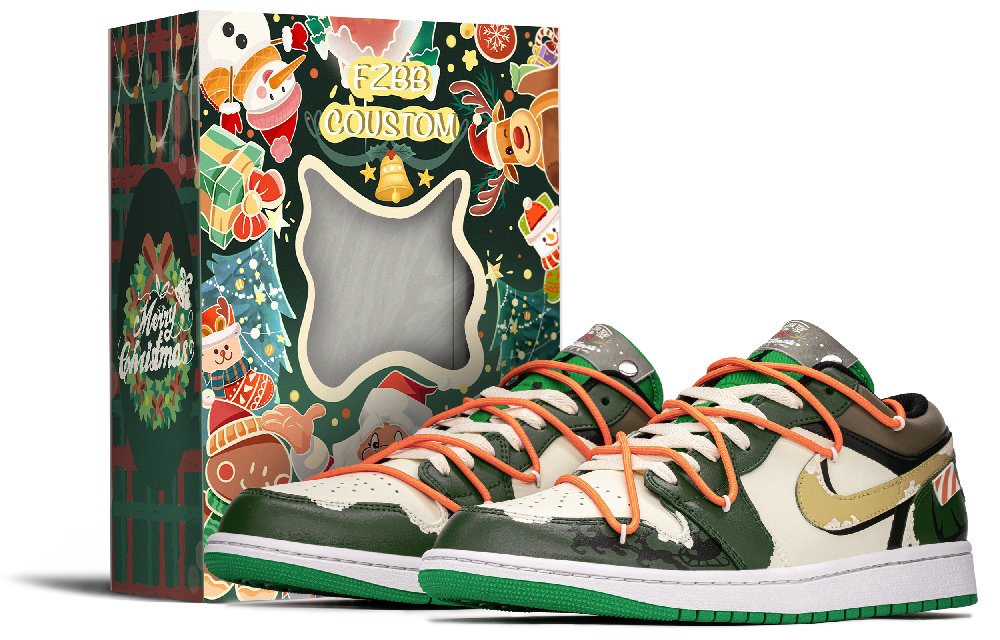 Jordan Air Jordan 1 Low-Top Vintage Basketball Shoes Men's Green Khaki