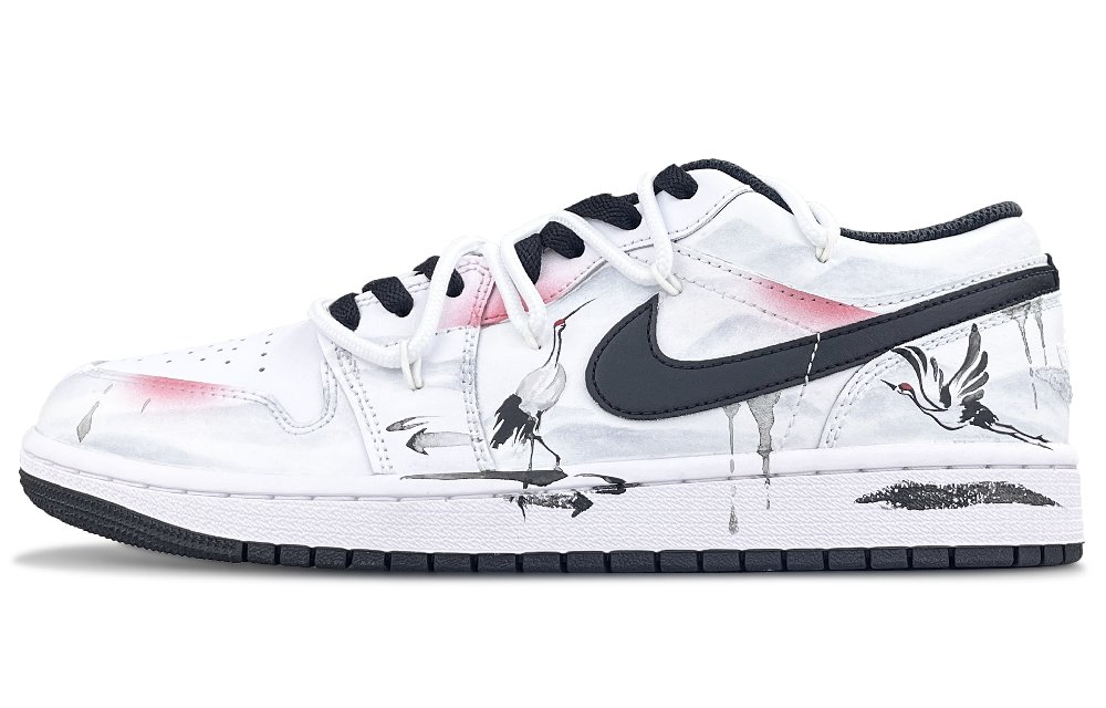 Jordan Air Jordan 1 Vintage Basketball Shoes Men Low Top Black/White/Gray/Red