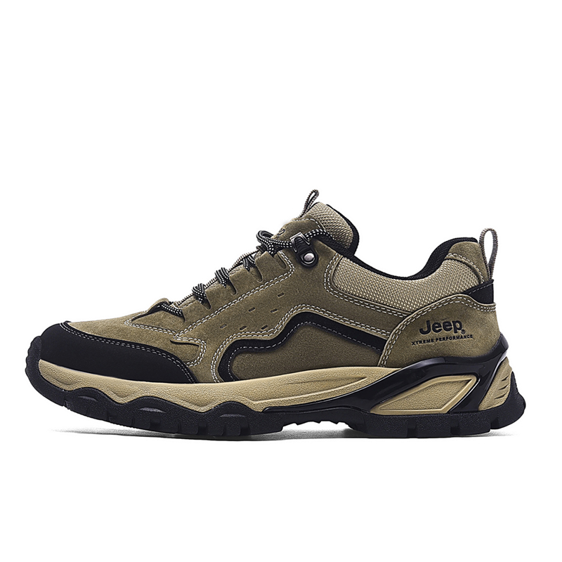 Jeep Anti-Slip Wear-Resistant Low-Top Trekking Shoes Men