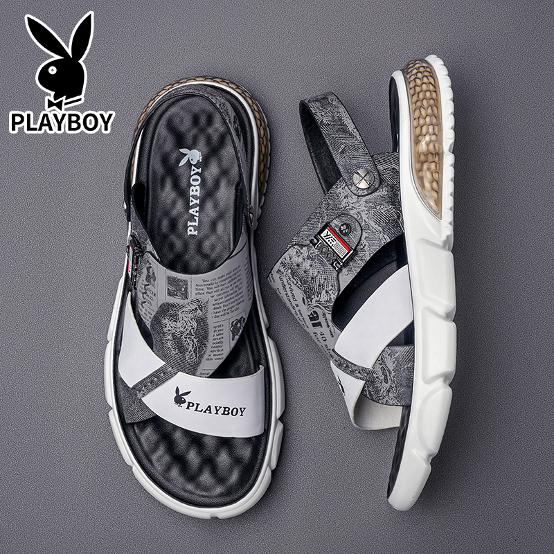 Playboy Beach Sandals Men's White купить в интернет-магазине Yoocart с быстрой доставкой по России.