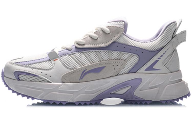 LiNing Anti Slip Wear Resistant Low Top Casual Running Shoes Women's Bad Little Purple