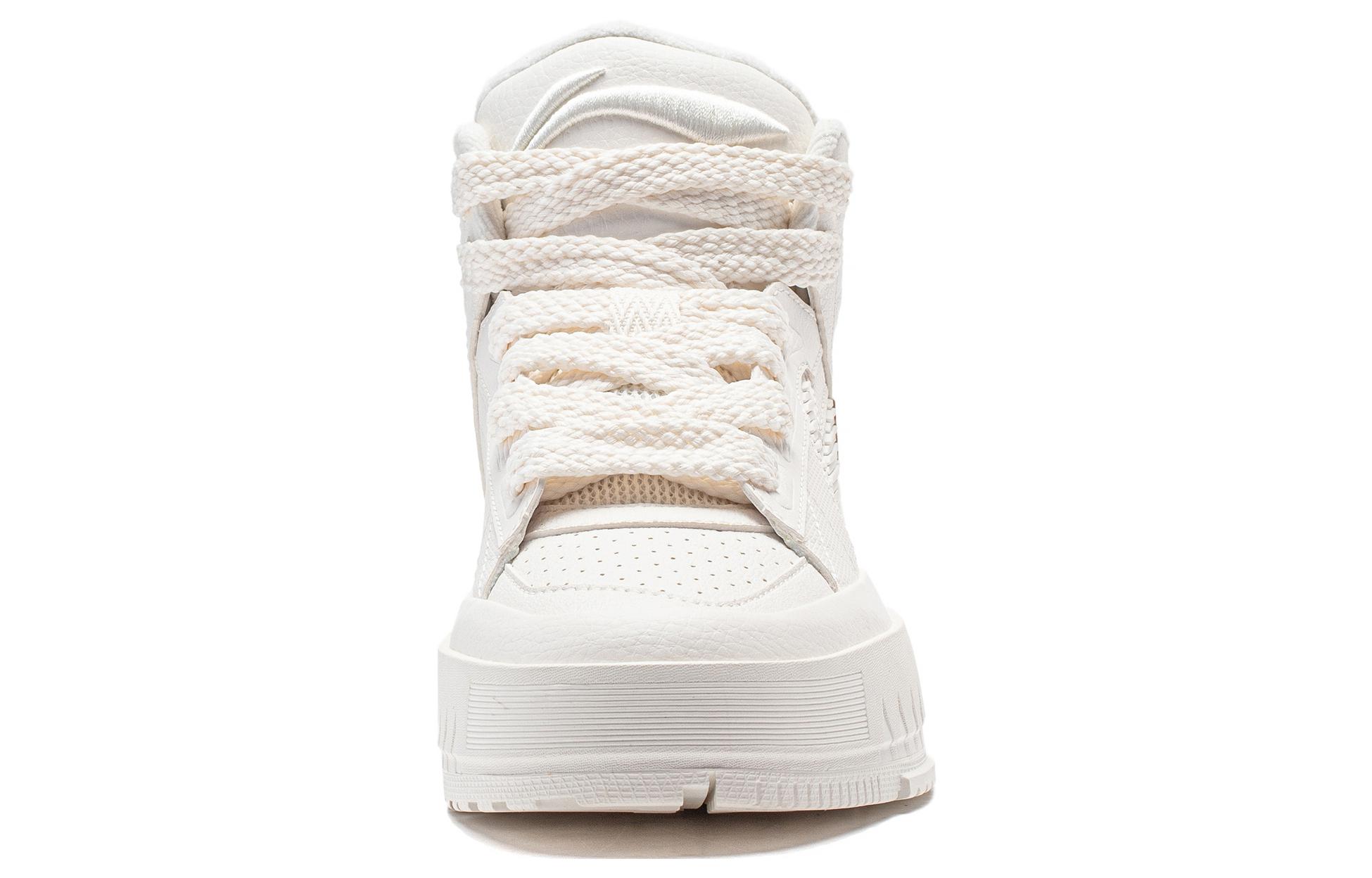 LiNing Mileage Anti Slip Wear Resistant Mid Top Skateboard Shoes Women's White купить в интернет-магазине Yoocart с быстрой доставкой по России.
