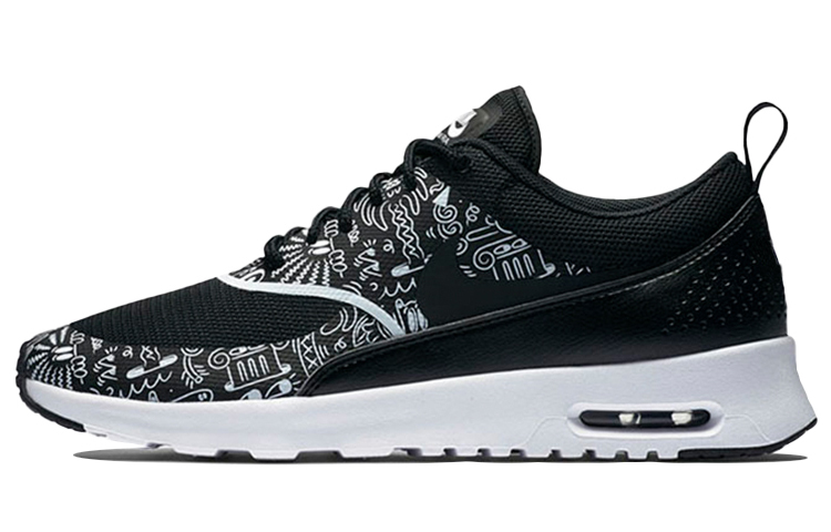 Nike Air Max Thea Low Top Casual Shoes Women's Black White