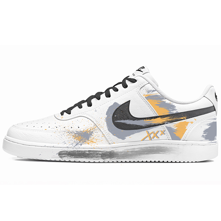 Nike Court Vision 1 The Sun Never Sets Anti-Slip Wear-Resistant Low-Top Skateboard Shoes Men's Gray