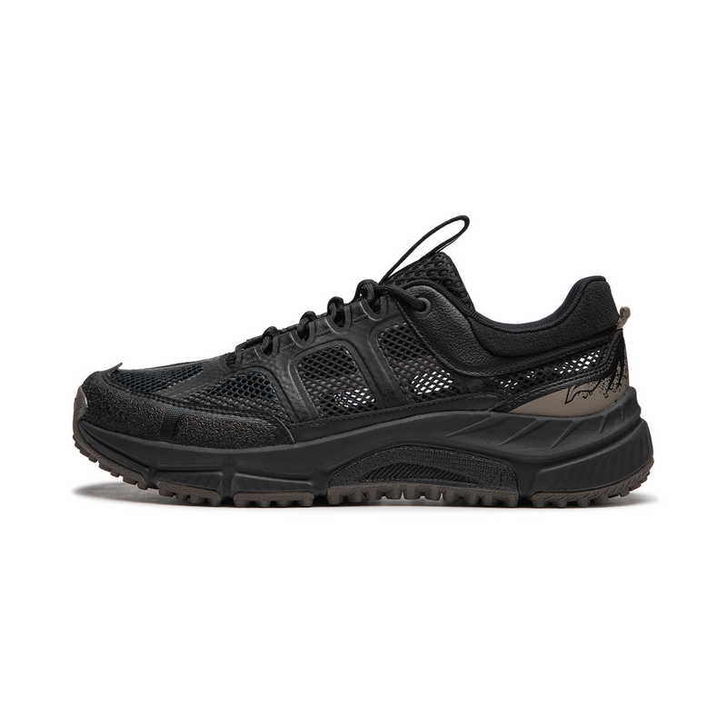LiNing CF Tracing Collection, Yijie Lite RT Cushioning, Wear Resistant Low top Hiking Shoes Men's Black