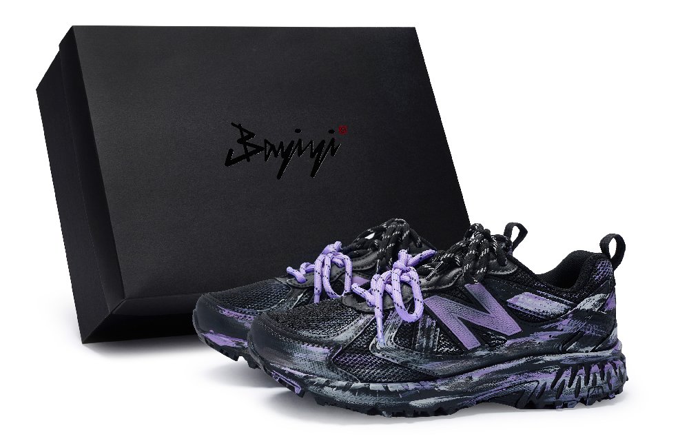 New Balance NB 410 Breathable Coverage Low-Top Running Shoes Unisex Black Purple
