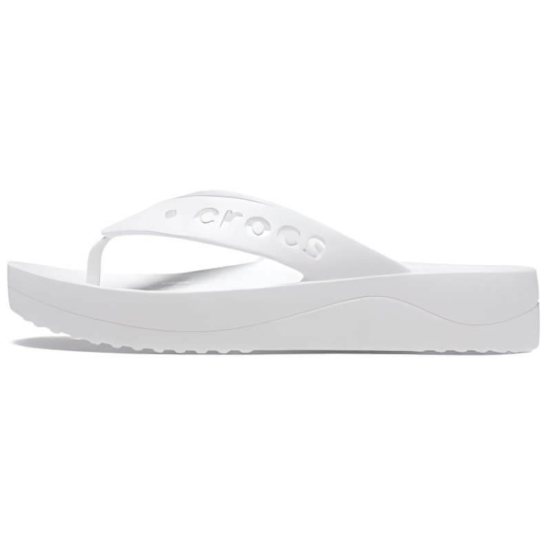 Crocs Baya Platform Flip Flops 'White' Women's