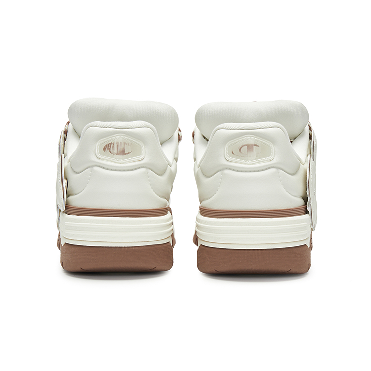 Champion Buckle Fun Coco Skate Low-Top Skateboard Shoes Women's Cream White/Roasted Almond Brown купить в интернет-магазине Yoocart с быстрой доставкой по России.