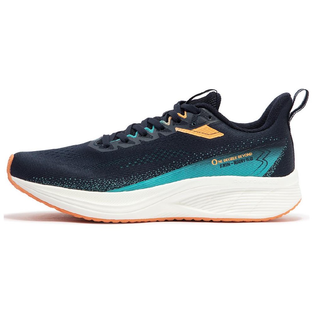 361° Anti-Slip Wear-Resistant Low-Top Sprint Running Shoes Men's Black Green