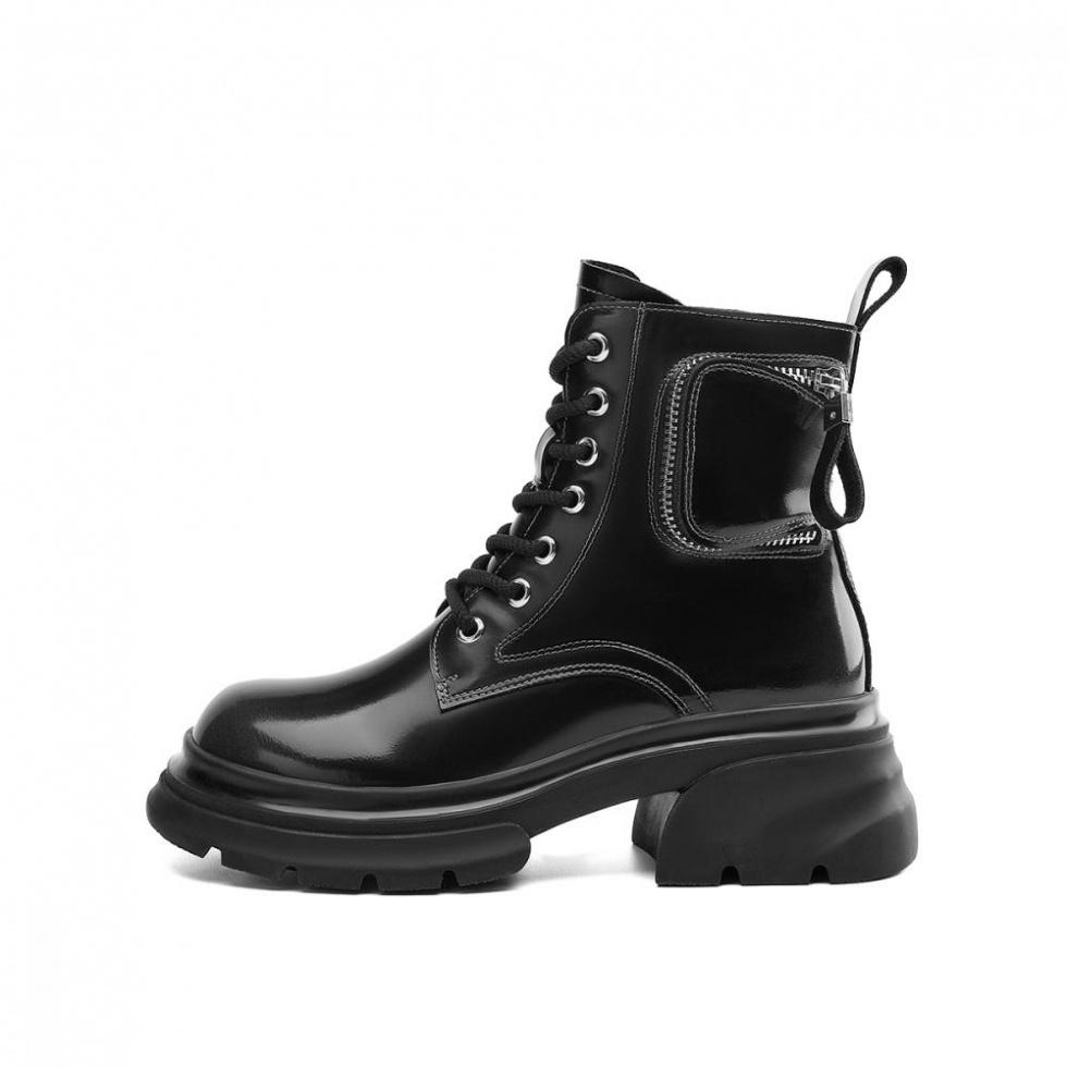 EBLAN Short Martin Boot Women's Black