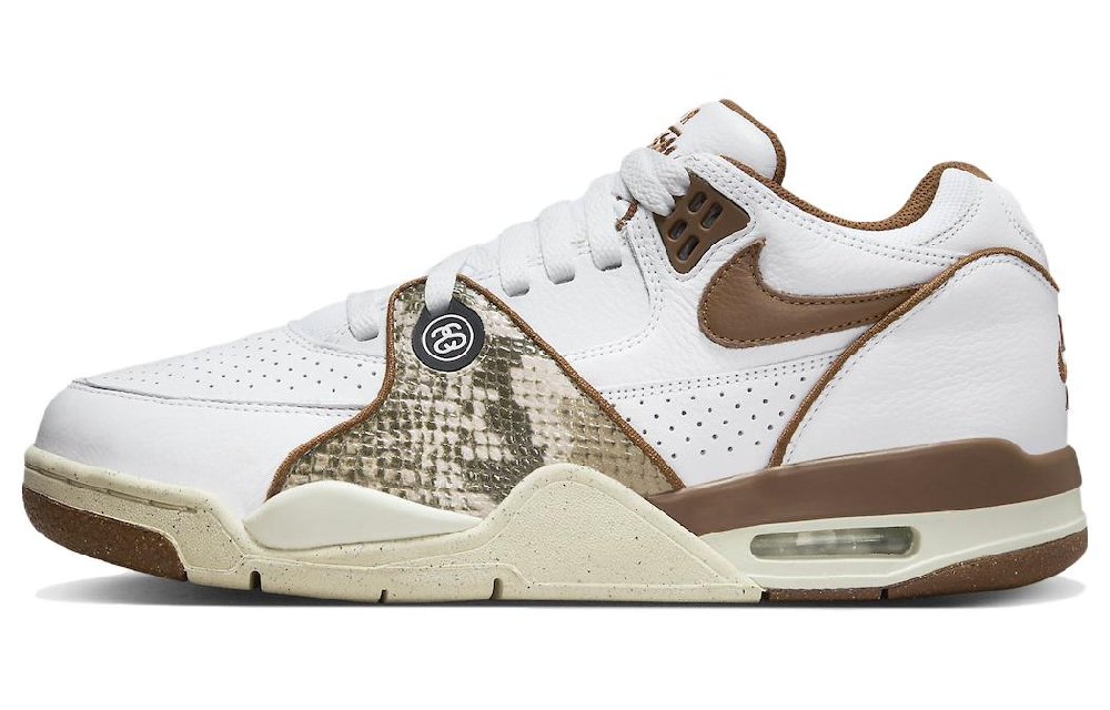 Nike Air Flight '89 Low X Stüssy White And Pecan