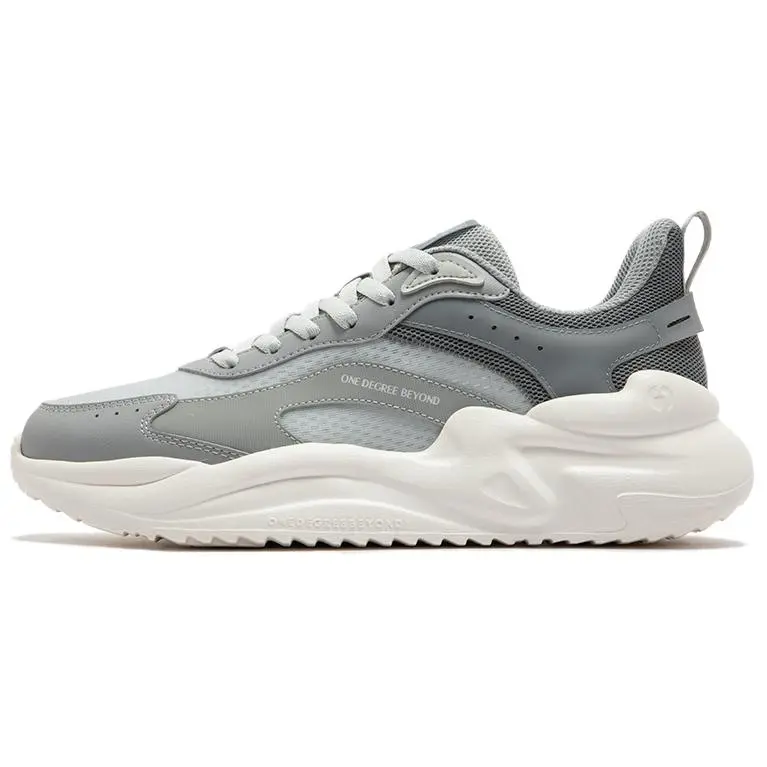 361° Slip Resistant And Breathable Low Top Casual Shoes Men's Gray White