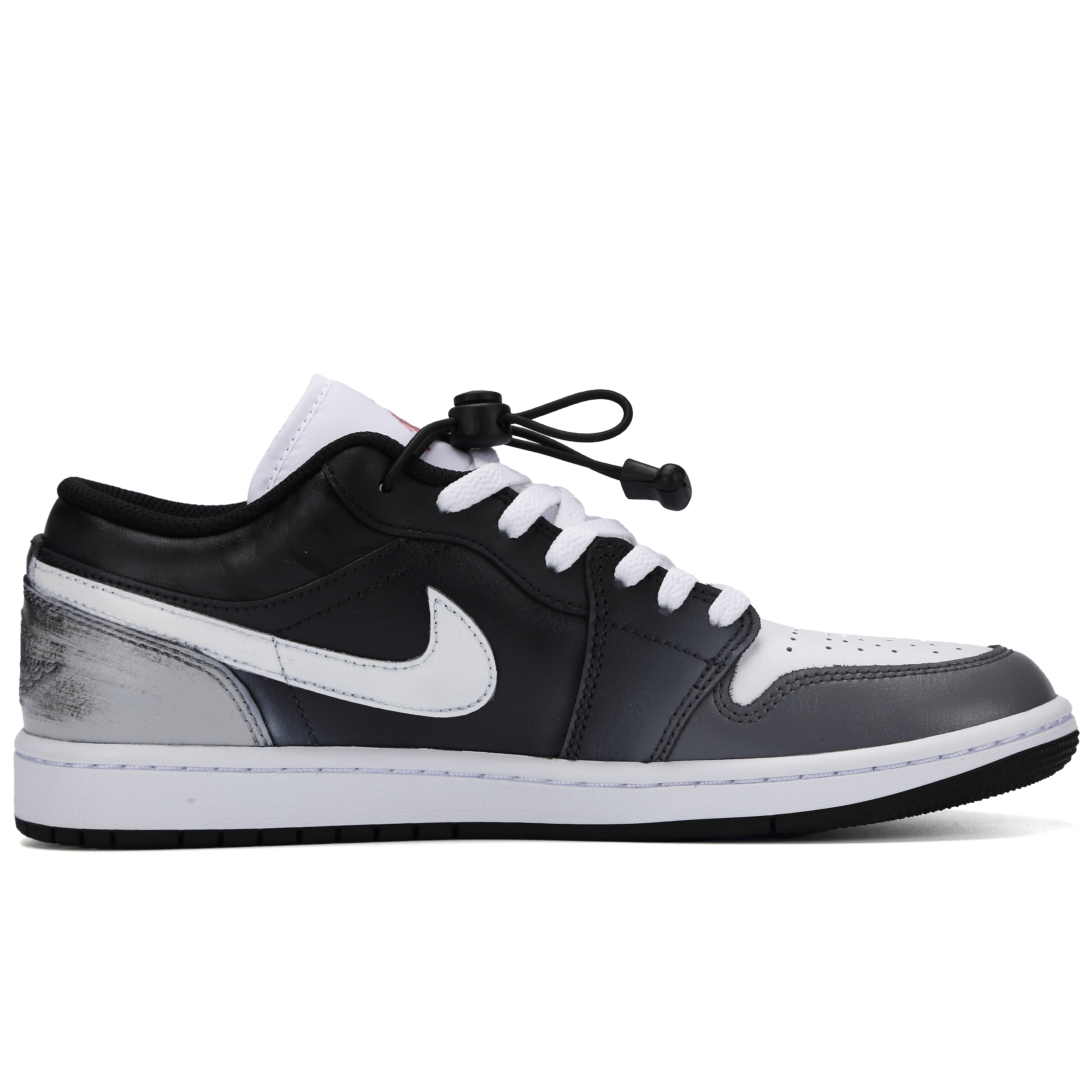Jordan Air Jordan 1 Midnight Galaxy Abrasion Resistant Low Top Vintage Basketball Shoes Men's Black Gray купить в интернет-магазине Yoocart с быстрой доставкой по России.