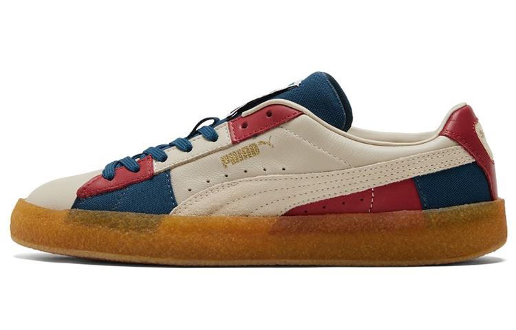 PUMA Suede Crepe Patch Peyote Blue Red