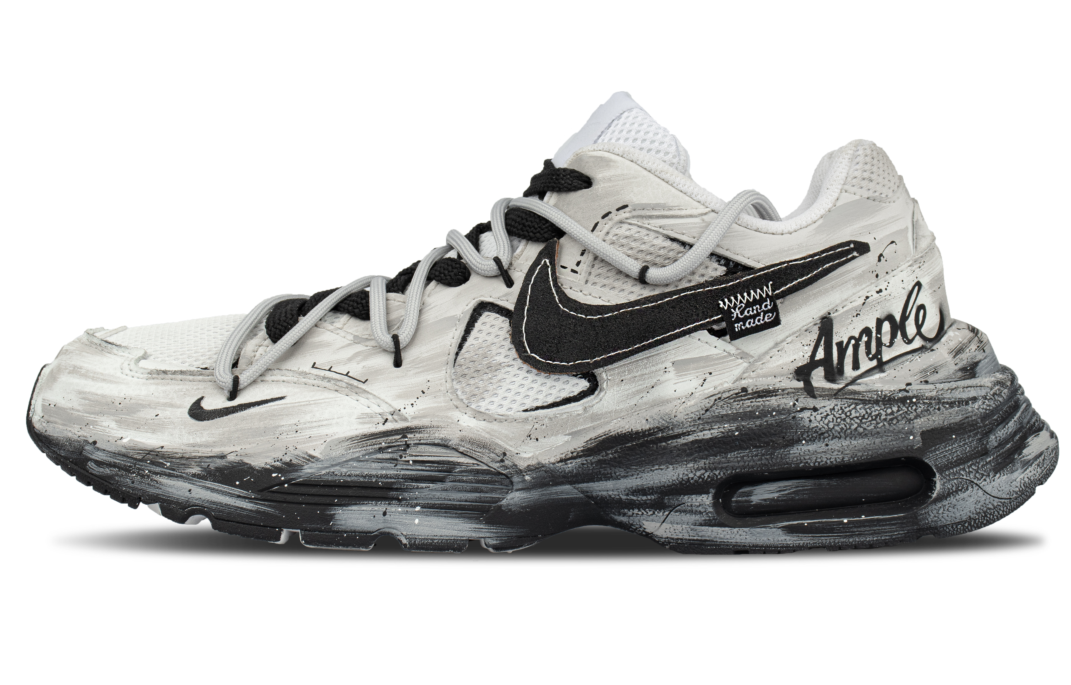 Nike Abrasion Resistant Low top Casual Training Long Distance Running City Commute Running Shoes Unisex Black Gray