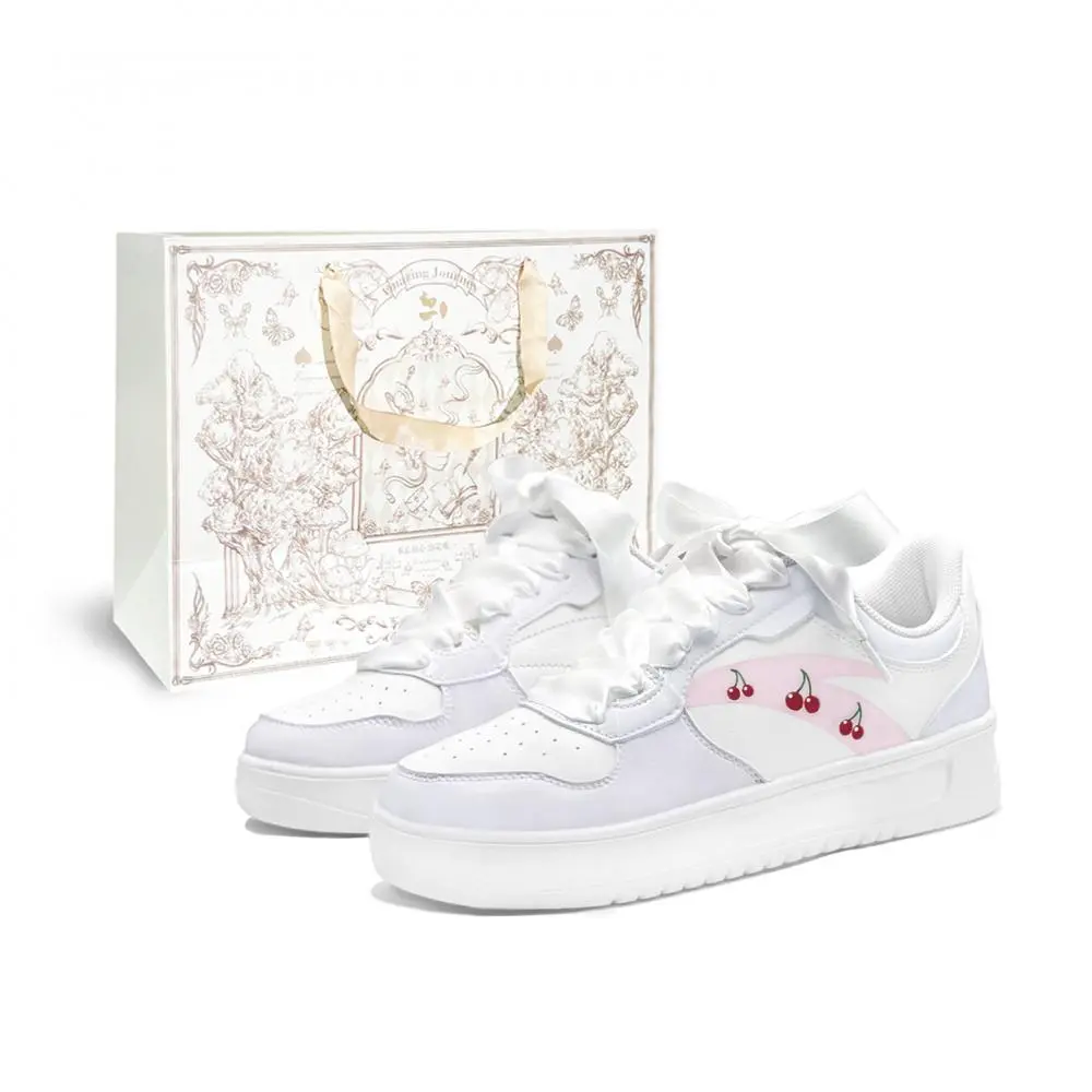 Anta Shopping Bag, Taro Cherry, First Culture Abrasion Resistant Low Top Skateboard Shoes Women's Pink Purple