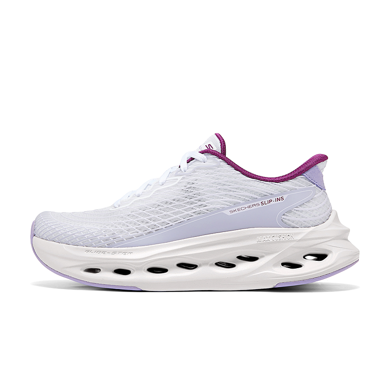 Skechers Women's GO Series Abrasion Resistant Support Low Top Running Shoes Women's Light Purple