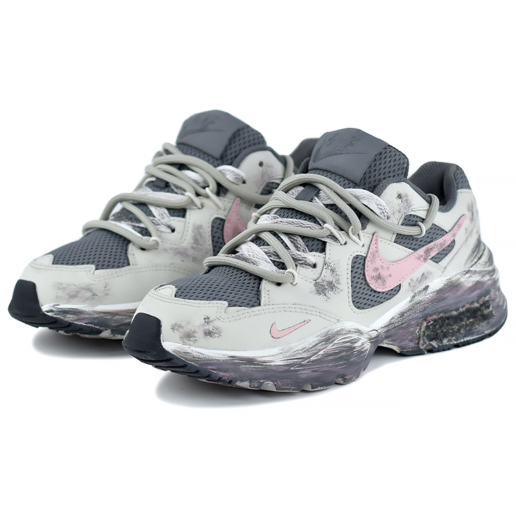 Nike Air Max Fusion Shock Absorbers Slip Resistant Breathable Low top Running Shoes Women's Space Gray Pink купить в интернет-магазине Yoocart с быстрой доставкой по России.
