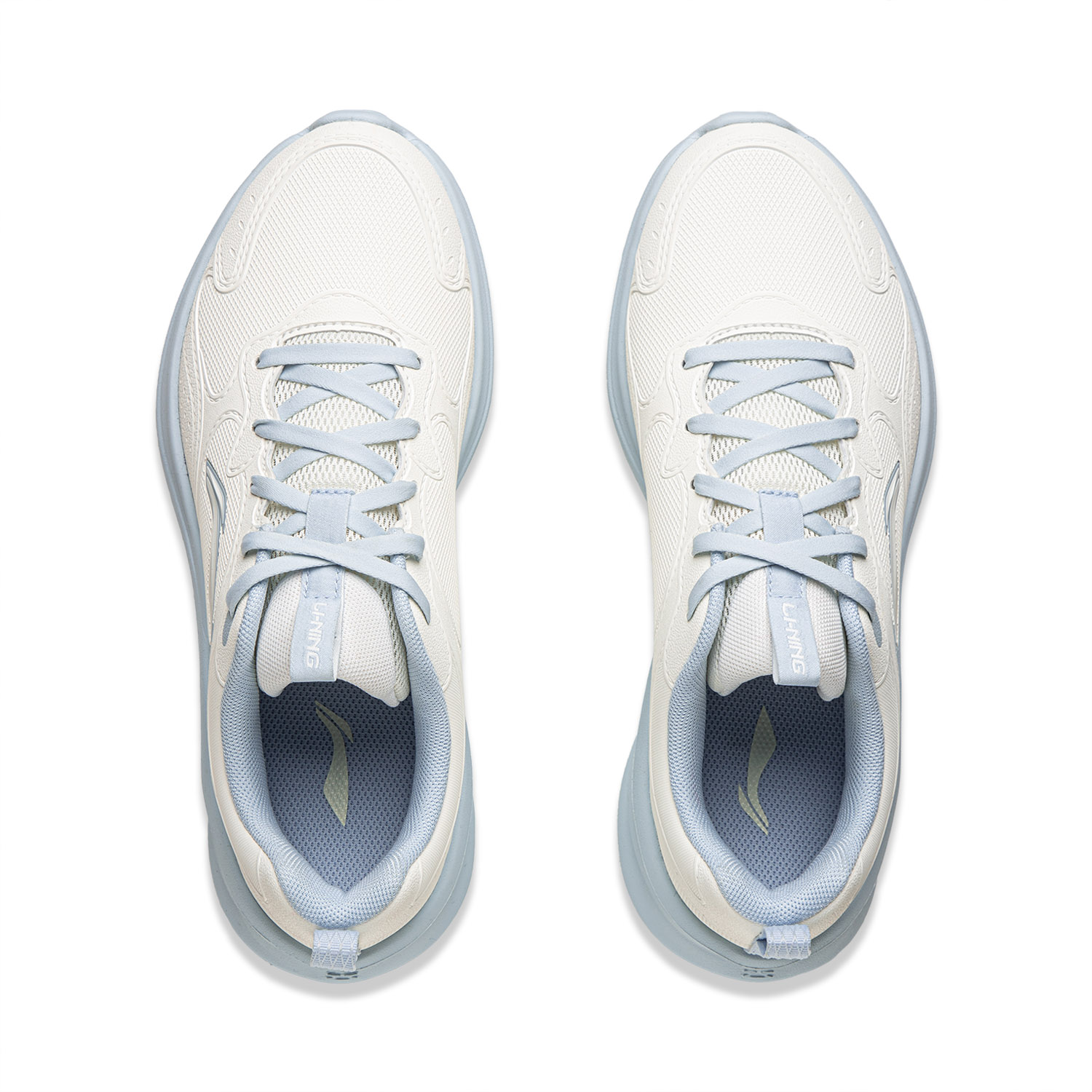 LiNing Light Breeze V2 Cushioning Rebound Breathable Low top Casual Running Shoes Women's Ivory Frost Blue купить в интернет-магазине Yoocart с быстрой доставкой по России.