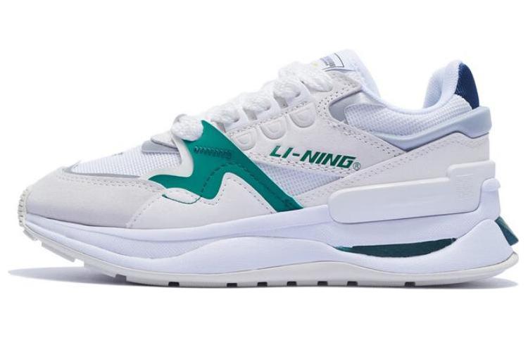 LiNing 001 Innocence V2 Innocent V2 Durable Breathable Low-Top Sports Casual Shoes Women's White Green