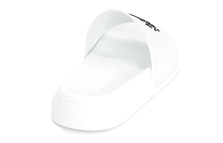 Alexander McQueen Pool Slide White Black