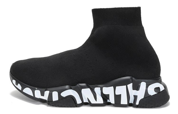 Balenciaga Speed Graffiti Black White Women's