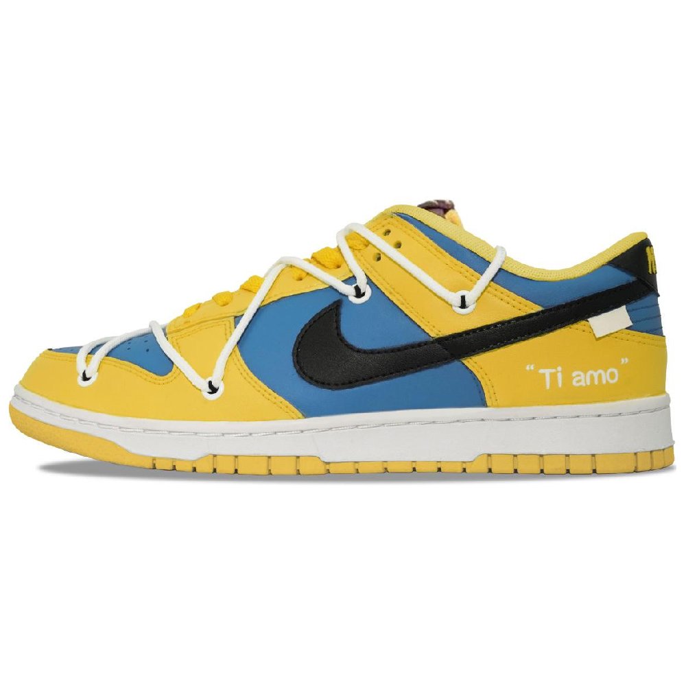 Nike Dunk Retro 'Arizona State' Floral Minions Low Top Skateboard Shoes Men's Yellow Blue