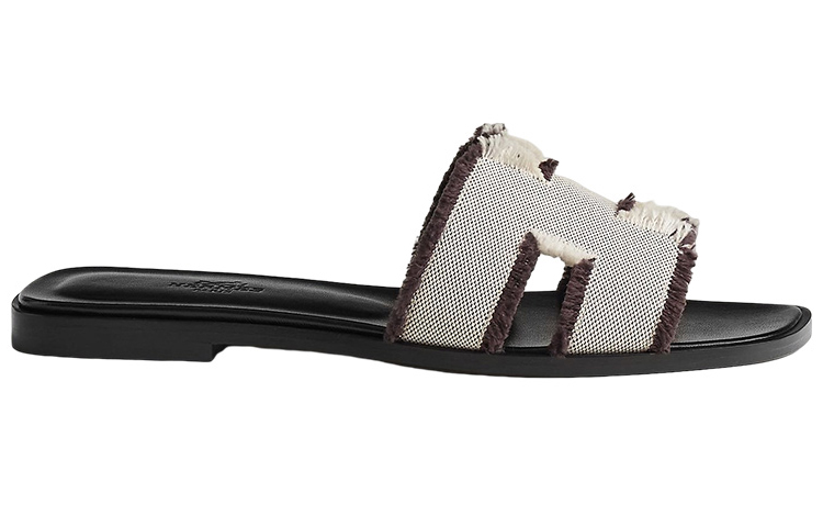 HERMES Oran Sandal Prunoir Canvas купить в интернет-магазине Yoocart с быстрой доставкой по России.