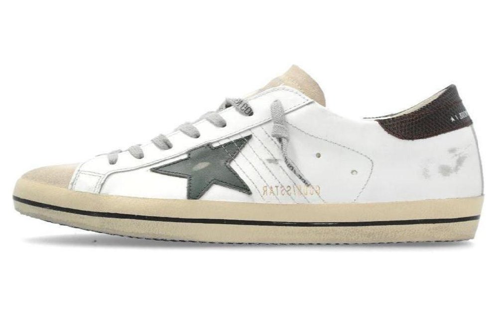 Golden Goose Super Star White Seedpearl Green