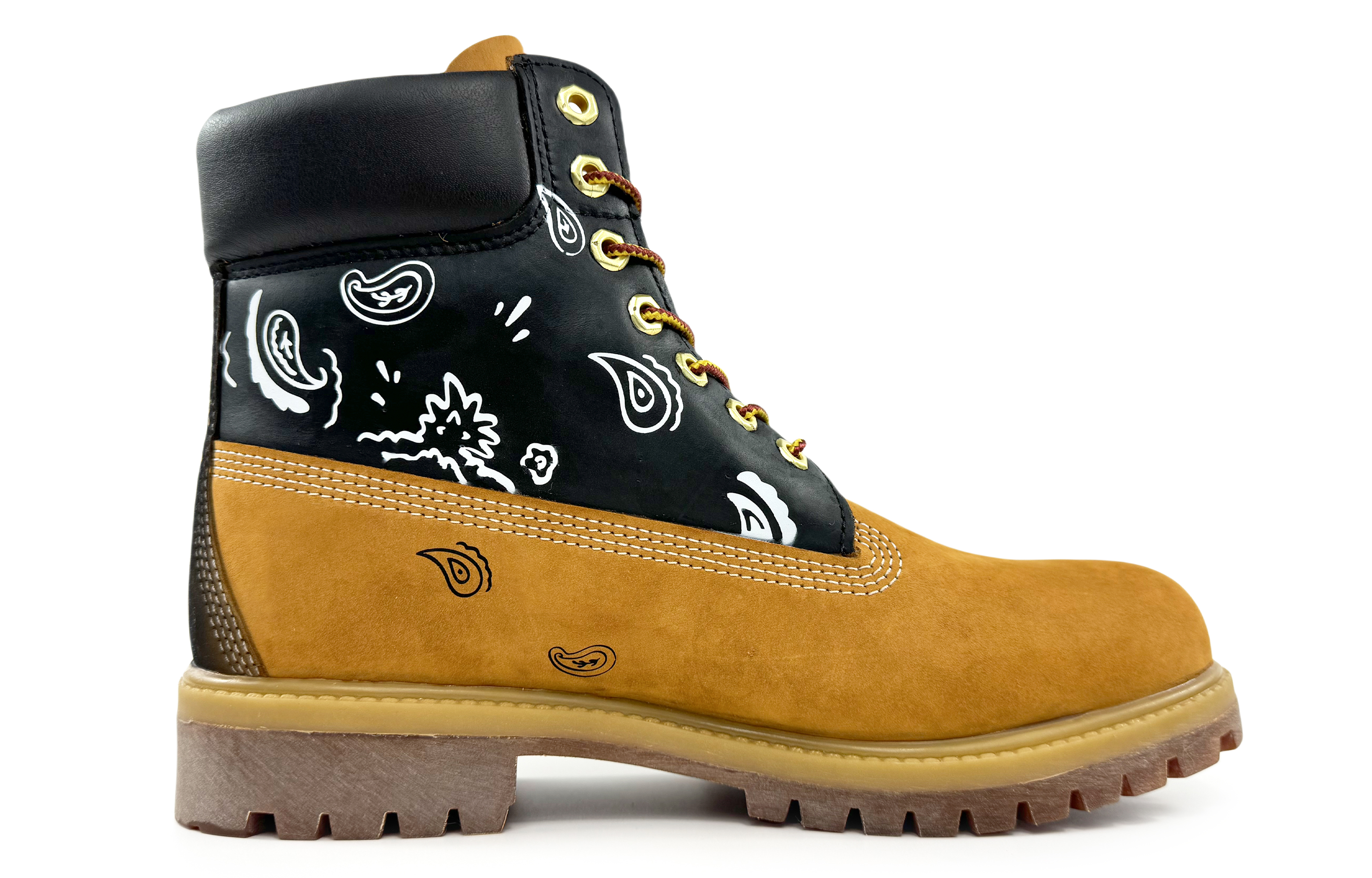 Timberland PREMIUM Short Martin Boot Men's Black Red Yellow купить в интернет-магазине Yoocart с быстрой доставкой по России.