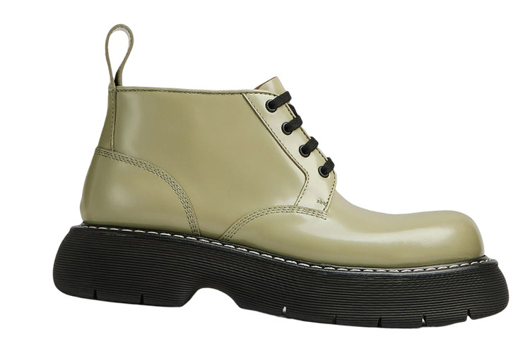 Bottega Veneta Swell Leather Shoes Green купить в интернет-магазине Yoocart с быстрой доставкой по России.