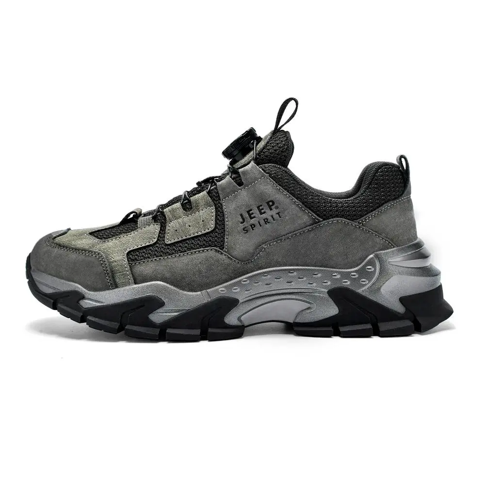 JEEP SPIRIT Low Top Chunky Sneakers Men's Ancient City Gray