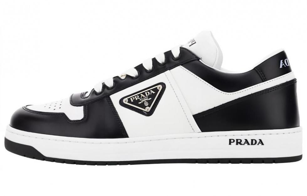 PRADA Downtown Leather 'White Black'