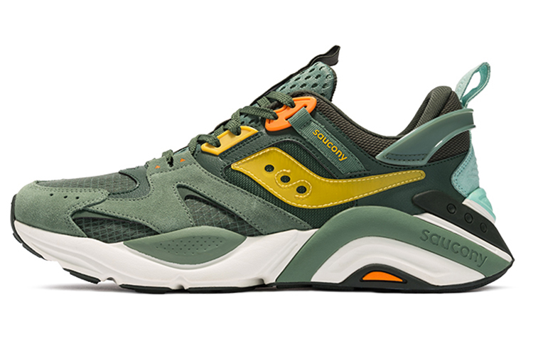 Saucony Gram 9000 Winter Cushioning Anti-Slip Wear-Resistant Breathability Low-Top Casual Shoes Men's Green