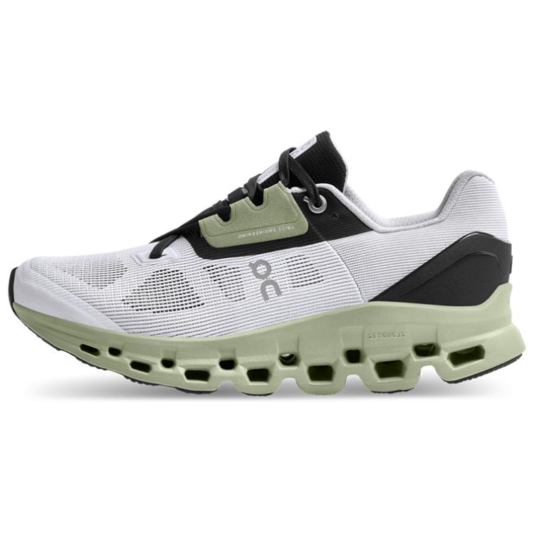 On Running Cloudstratus White Black Sage Women's