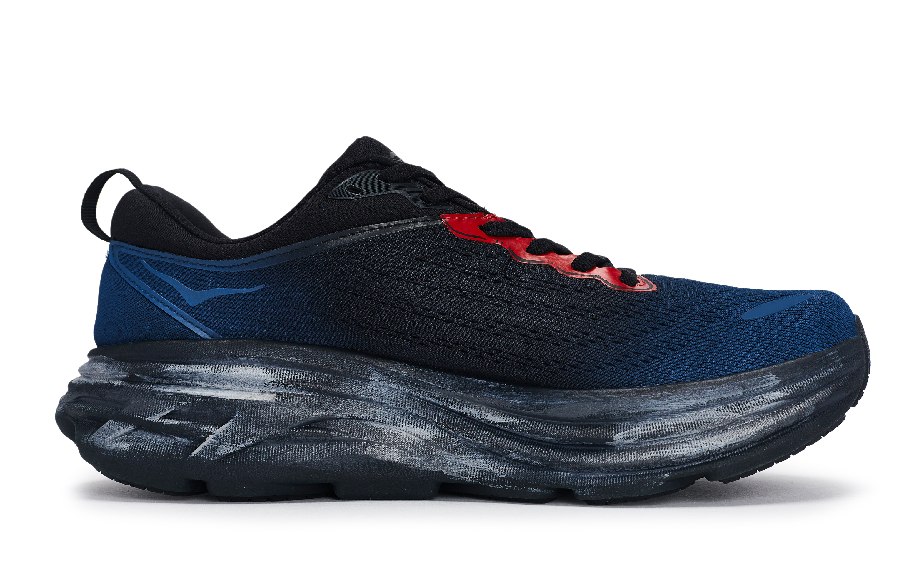 HOKA ONE ONE Bondi 8 Abrasion Resistant Low Top Running Shoes Men's Black Blue Red купить в интернет-магазине Yoocart с быстрой доставкой по России.