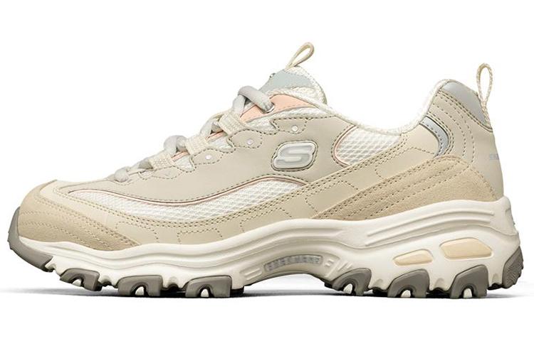 Skechers DLITES 1 Milk Tea Bear QQ Soy Milk Low Top Chunky Sneakers Women's Natural