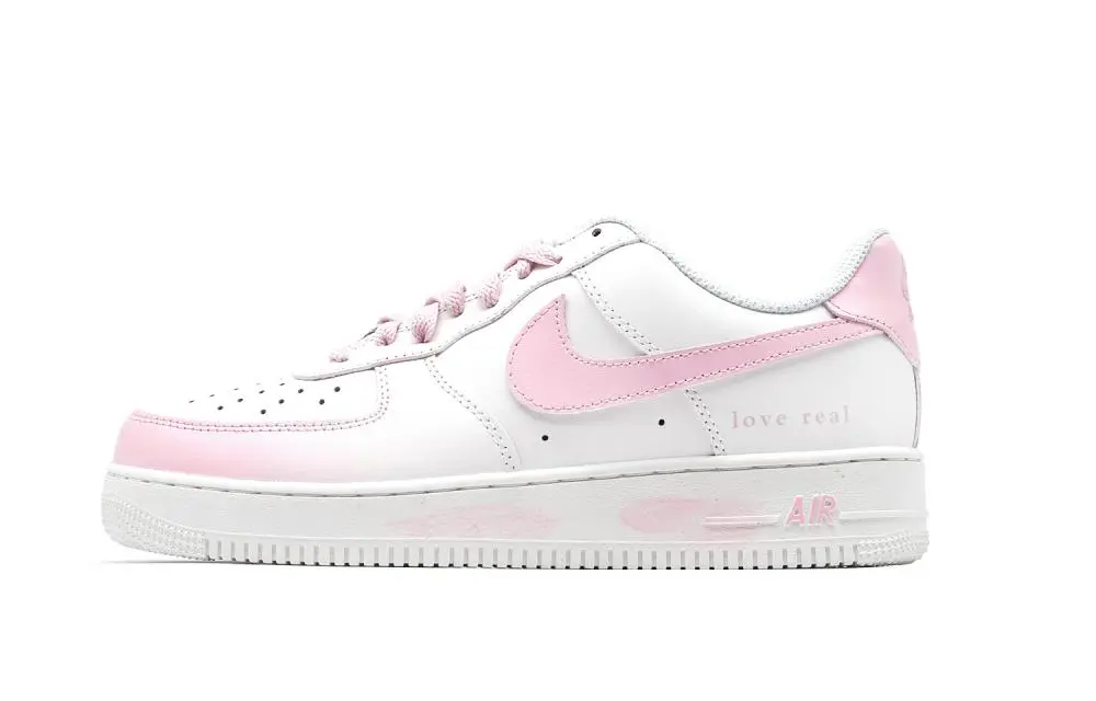 Nike Air Force 1 Sea Peach Tide Anti-Slip Wear-Resistant Low-Top Skateboard Shoes Women's Pink