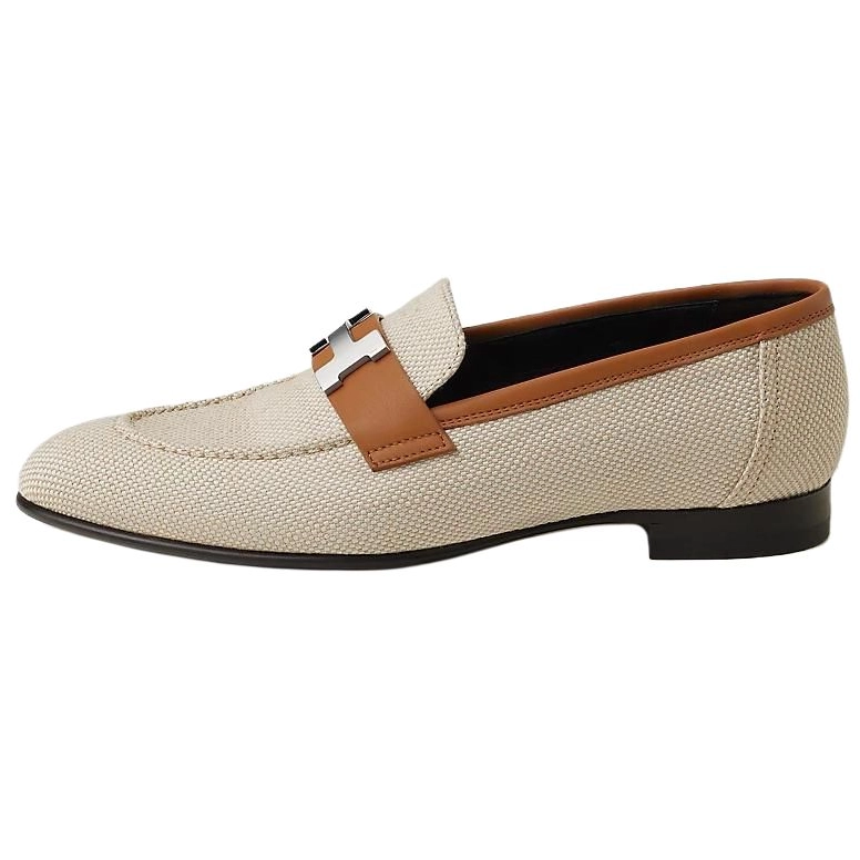 HERMES Paris Loafers Women's Beige