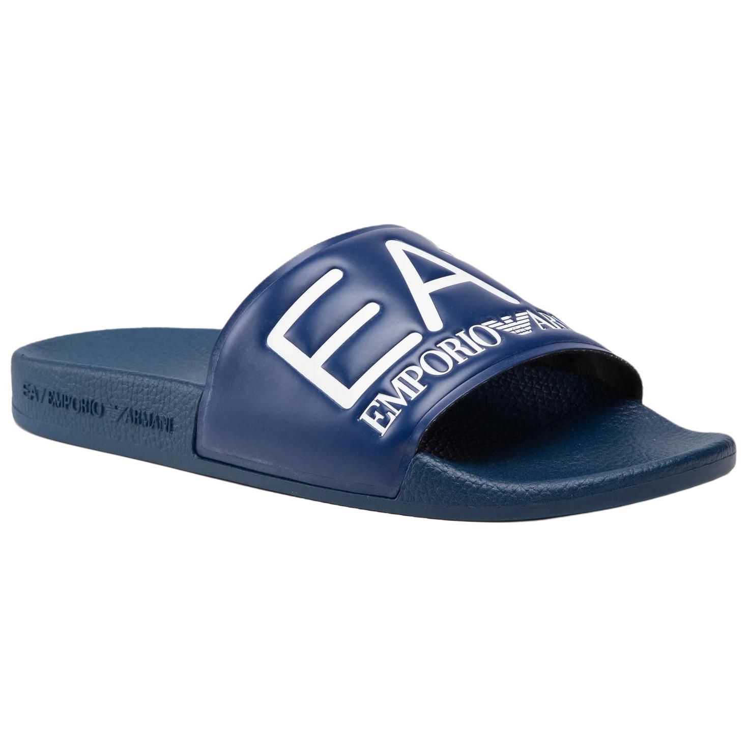 EMPORIO ARMANI EA7 Slide Slippers Men's Blue