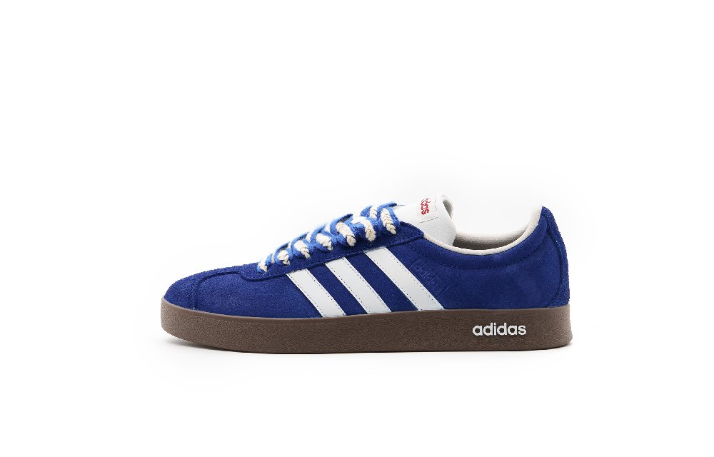 Adidas Neo VL Court 2.0 Wear resistant And Lightweight Low Top Skateboard Shoes Unisex White Blue