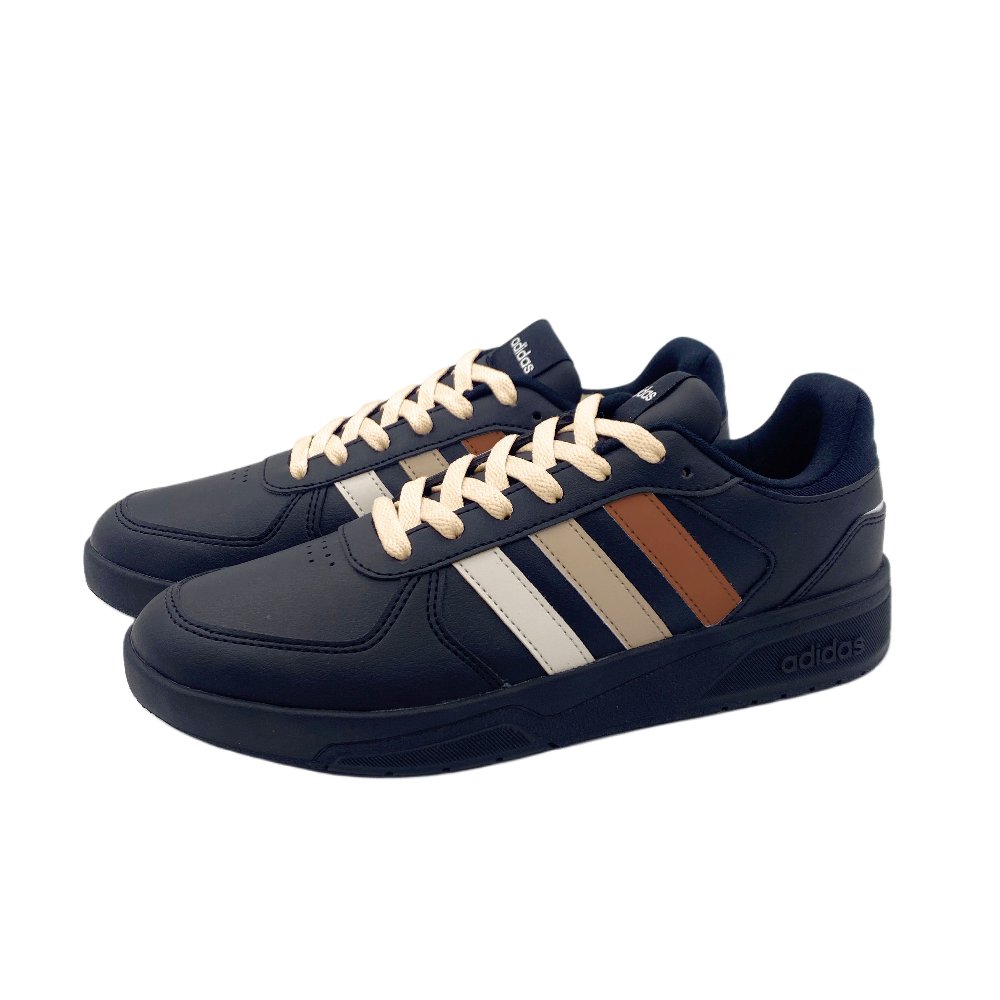 Adidas Neo Courtbeat Wear-Resistant Low-Top Skateboard Shoes Unisex Black