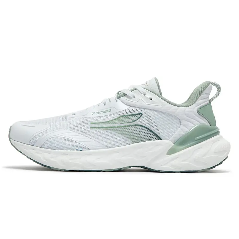 361° Popping Foam Cushioning Breathable Low-Top Training Running Shoes Men's White Green