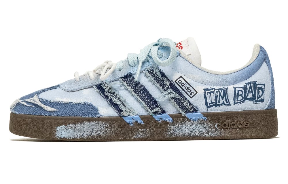 Adidas VL COURT 2.0 Low Top Skateboard Shoes Unisex Sky Blue