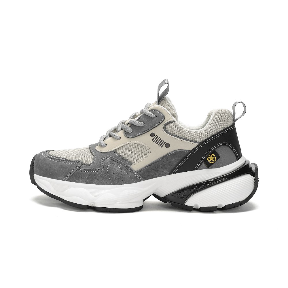 JEEP SPIRIT Low Top Chunky Sneakers Men Time Gray