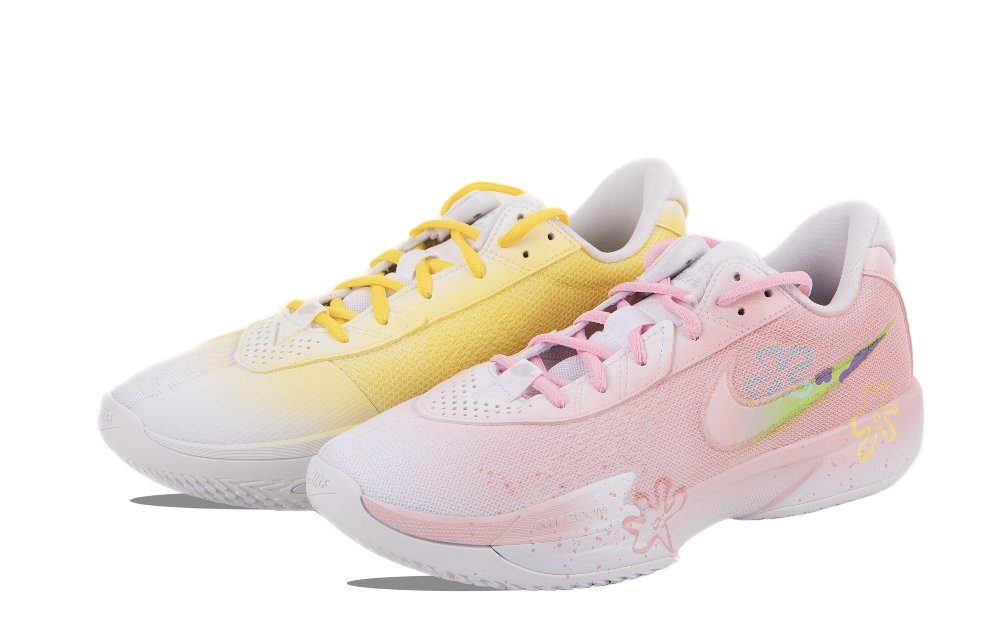 Nike Air Zoom G.T. Cut Academy Basketball Shoes Unisex Low-Top Pink/Yellow